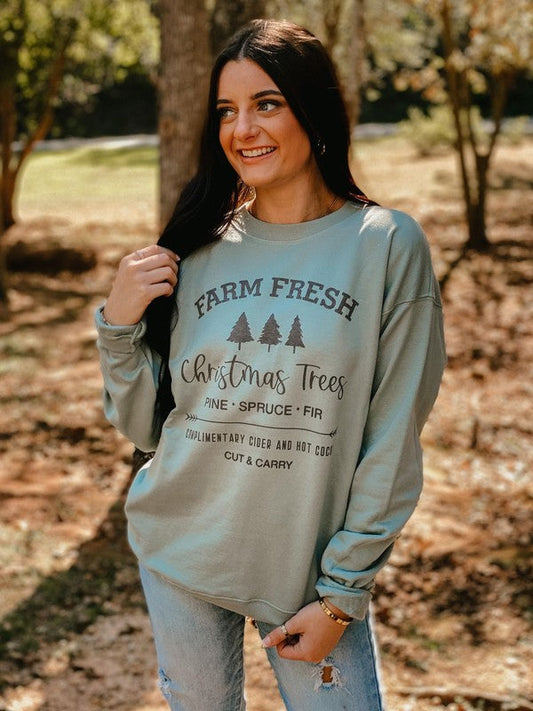 Farm Fresh Christmas Trees Sweatshirt