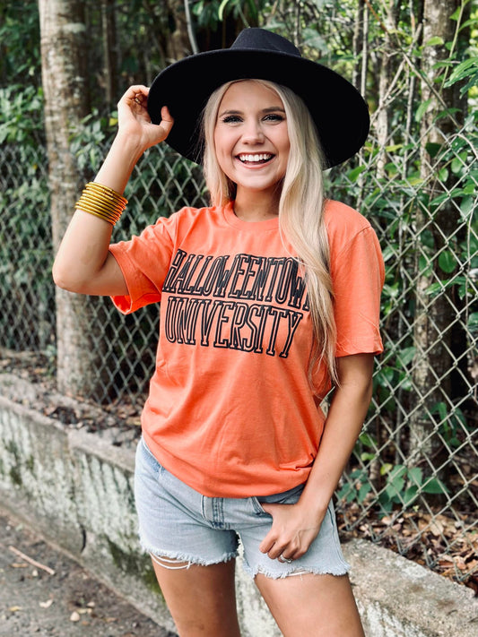 Halloweentown University Varsity Outline Puff Tee