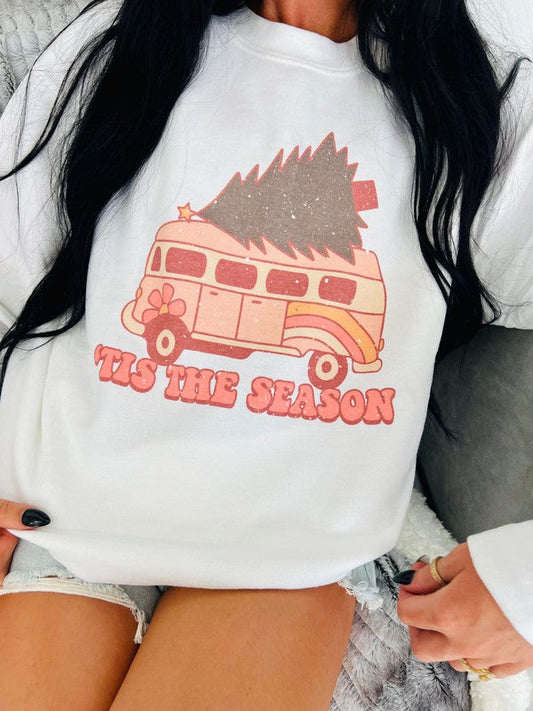 Tis The Season Tree Hippie Van Sweatshirt