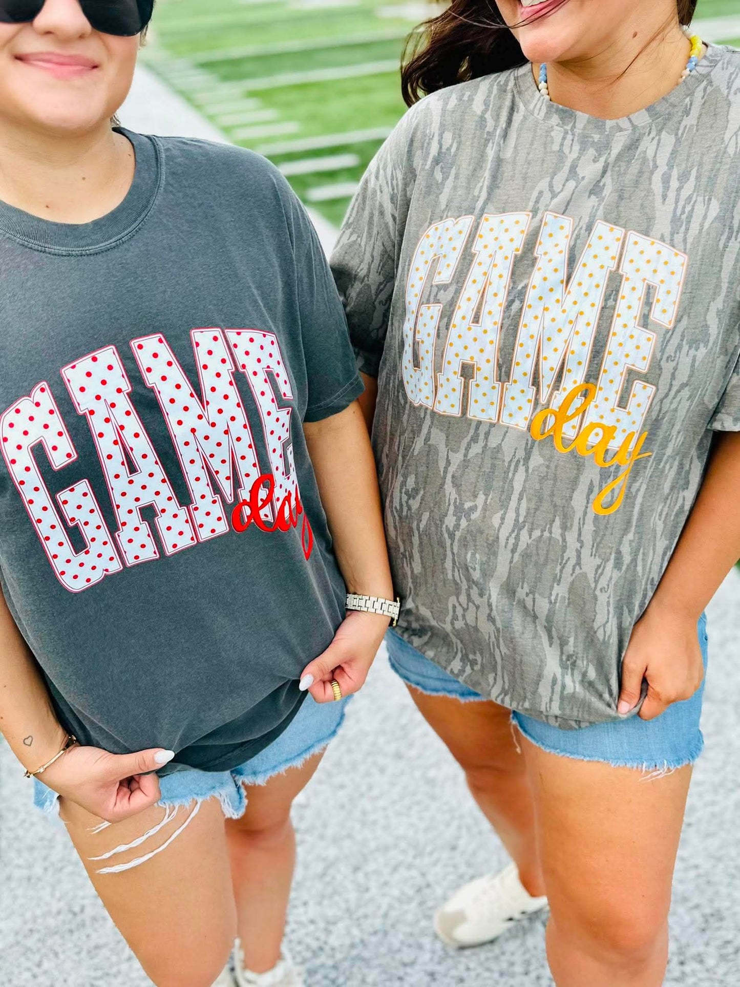 Bottomland Game Day Polka Dot DTF Top