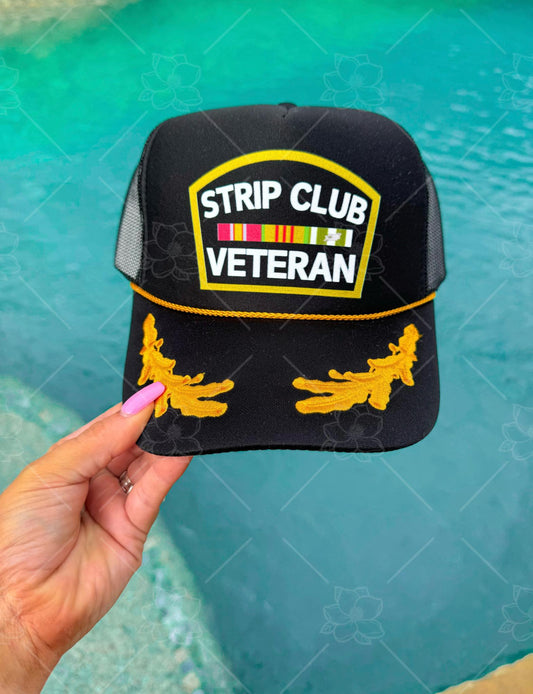Strip Club Veteran Trucker Hat