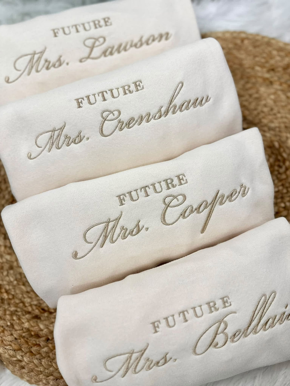 Future Mrs. Embroidery Custom BRIDE10 Sweatshirt