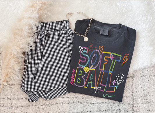 Softball Doodle -  Multiple Styles