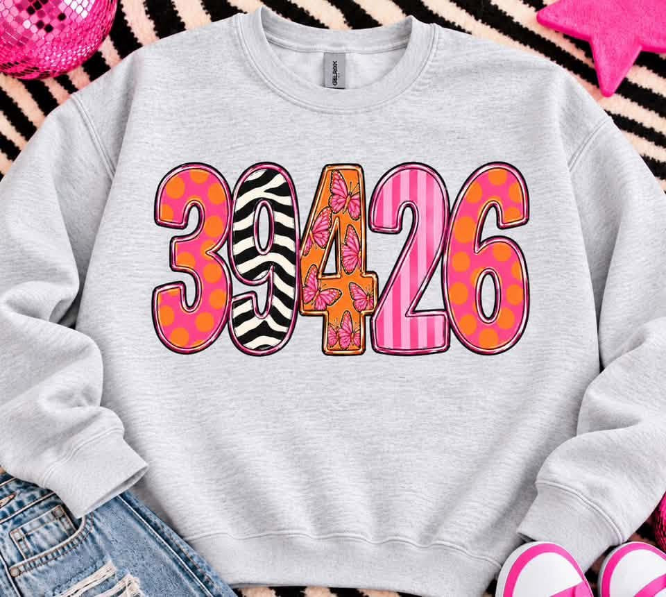 Zebra and Butterfly Patterned Custom Top CUST94